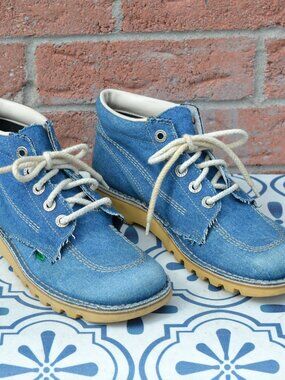 Kickers vintage denim ankle shoes